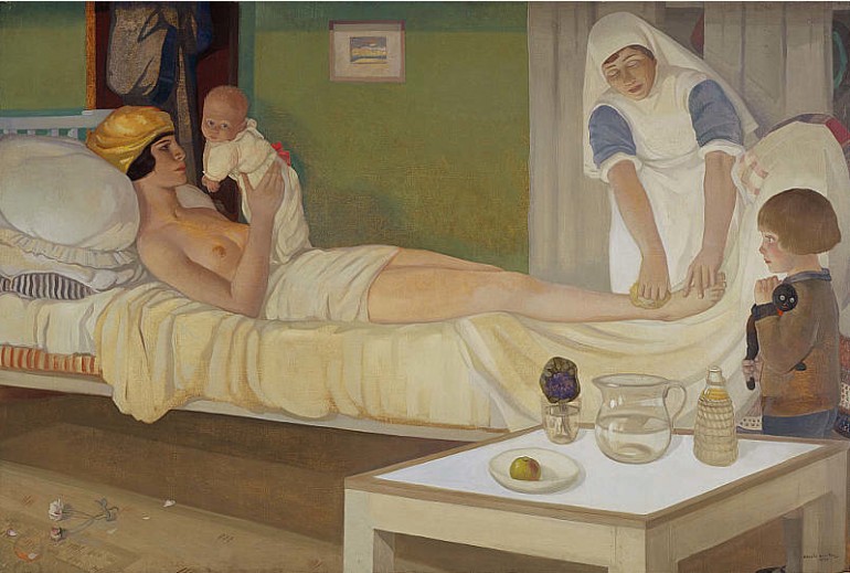 Cecile Walton Romance 1920, oil on canvas, 101.6 x 152.4 cm. Scottish National Portrait Gallery © Trustees of the National Galleries of Scotland/ The Bridgeman Art Library