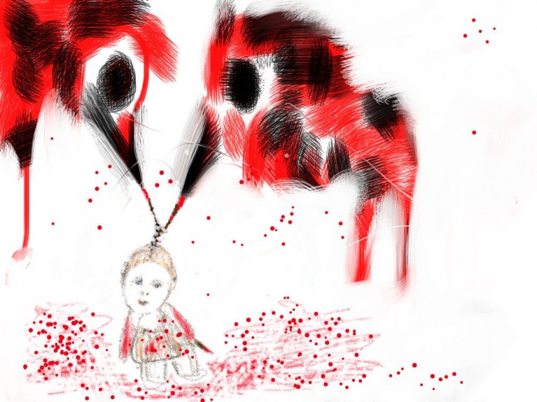 Mo Brown, Love will tear us apart, ipad drawing, 2013 