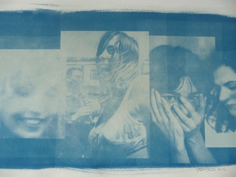 Frances Earnsahw ©, Before it happened, Cynotype print