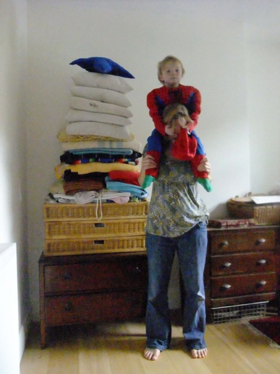 Helen Sargeant ©, Spider Boy and the Laundry Pile, 2013