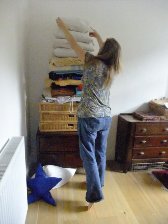 Helen Sargeant ©, Laundry Pile Creation, 2013